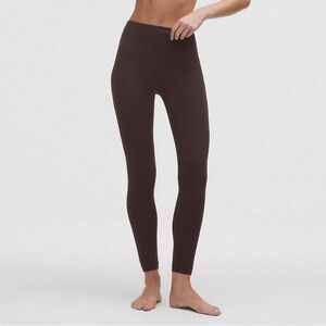 LULULEMON Align high-rise pant 25" length Black/Carbon color SZ 4